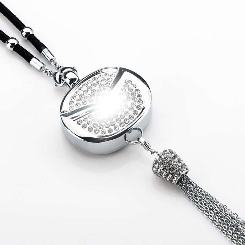 Car Rearview Mirror Pendant | Sparkling Rhinestone Accessory | Zinc Alloy | 100g