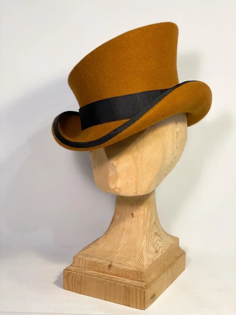 Men’s Asymmetric Top Hat | 100% Wool | Handcrafted Artisan Design