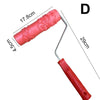 Embossing Paint Roller | Patterned Wall Decoration Tool | Rubber Roller with Handle