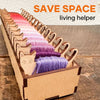 Embroidery Thread Organizer | Wooden Bunny Bobbin Set | 16-Piece | Storage Corral Included