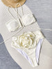 Heidi-Mode | Bikini with Halter Neck and Floral Detail