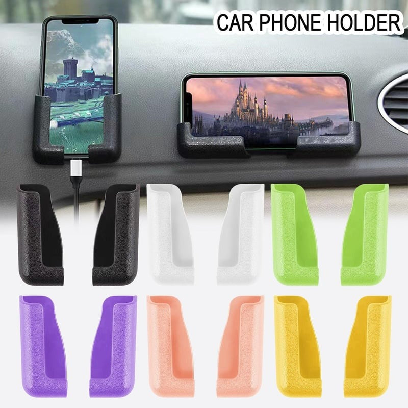 Phone Holder Mount | Adjustable Wall & Car Stand | Strong Adhesive | Universal Fit
