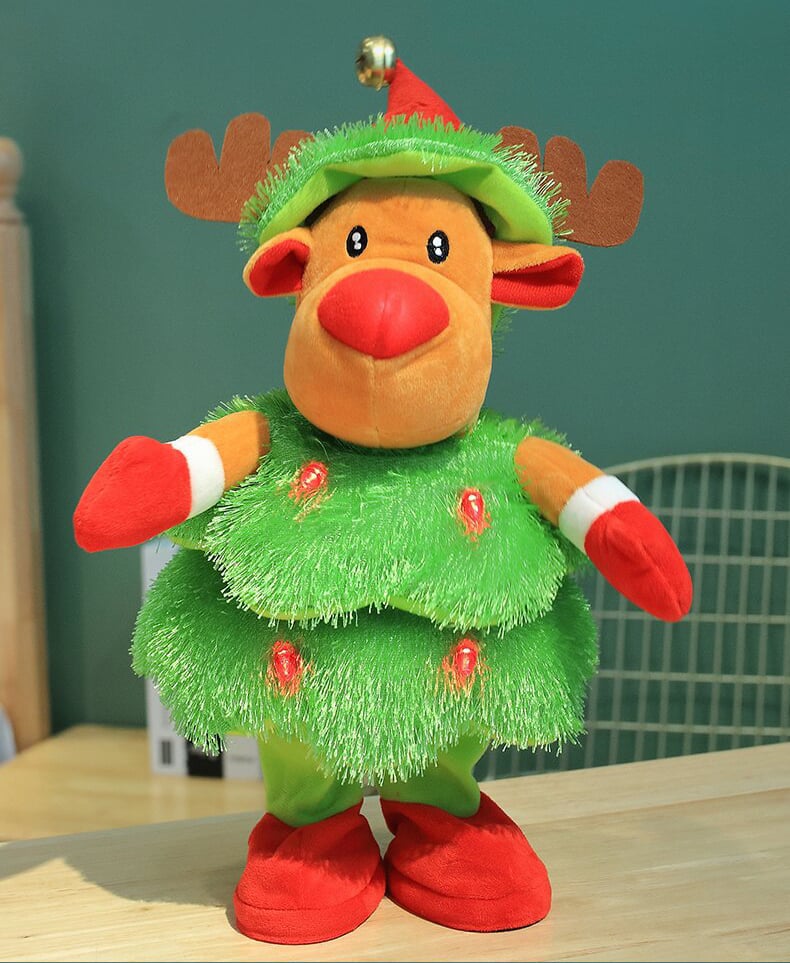 Christmas Singing & Dancing Plush Toy | Animated Holiday Decoration | 38–40cm