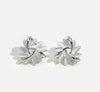 Elegant and exquisite gold opal flower circle stud earrings