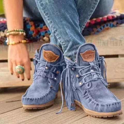 Women’s Ankle Boots | Retro Suede Style | Arch Support & Cushioned Insole