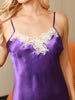 Heidi Fashion | Sexy Silk Nightgown with Nant and Criss-Cross Detail