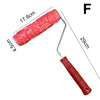 Embossing Paint Roller | Patterned Wall Decoration Tool | Rubber Roller with Handle