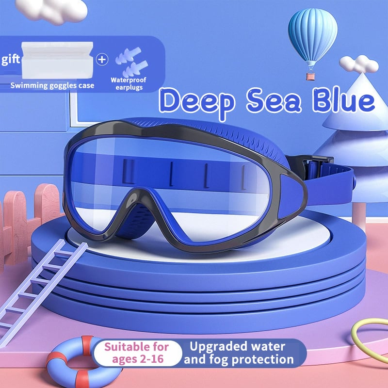 Last Day Special: 49% off on waterproof and anti-fog HD swimming goggles for kids with large frame