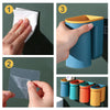 Toothbrush Holder with Cup | Wall-Mounted | Self-Adhesive | ABS Plastic | 11.5×7×12.5cm