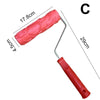 Embossing Paint Roller | Patterned Wall Decoration Tool | Rubber Roller with Handle