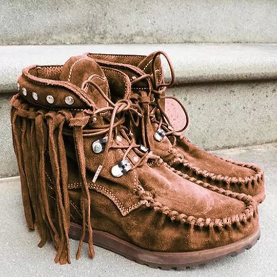 Women’s Ankle Boots | Retro Suede Style | Arch Support & Cushioned Insole