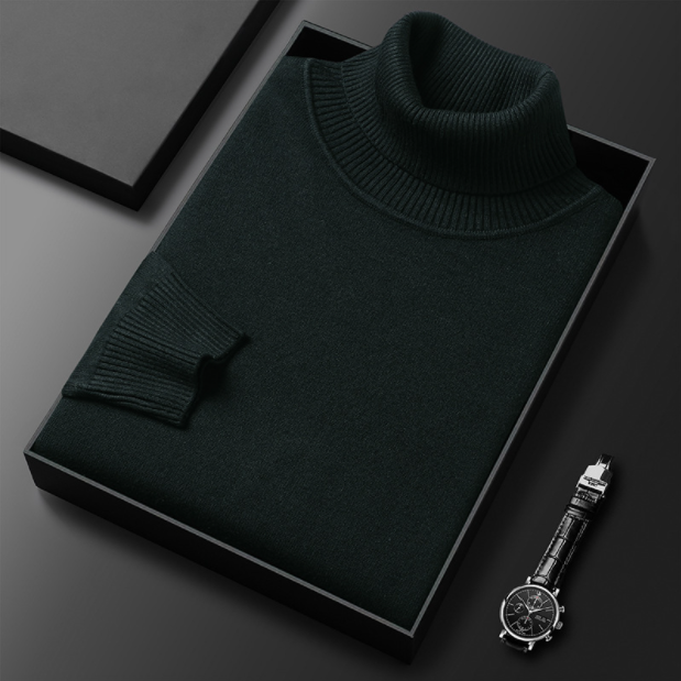 Men’s Turtleneck Sweater | Soft Cashmere Blend | Warm Winter Pullover | Classic Fit
