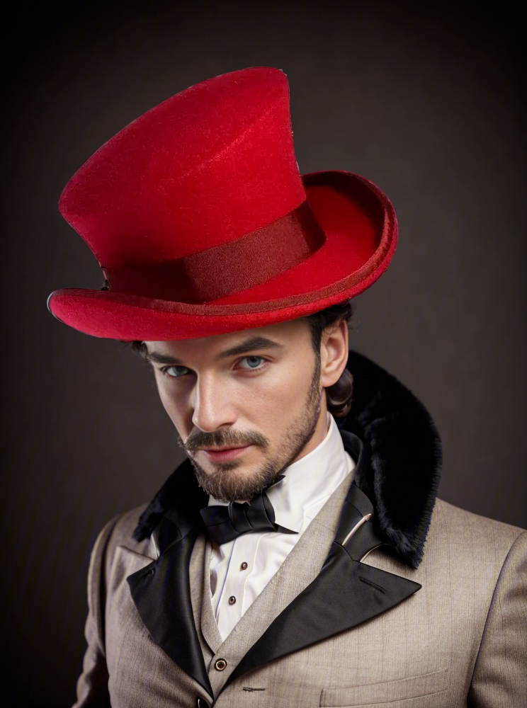 Men’s Asymmetric Top Hat | 100% Wool | Handcrafted Artisan Design