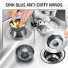 Drain Strainer & Stopper | 304 Stainless Steel + ABS | Anti-Clog Basket | Fits Standard Kitchen Sinks