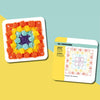 Crochet Pattern Card Deck | 50 Portable Stitch & Color Design Cards + Guide Booklet