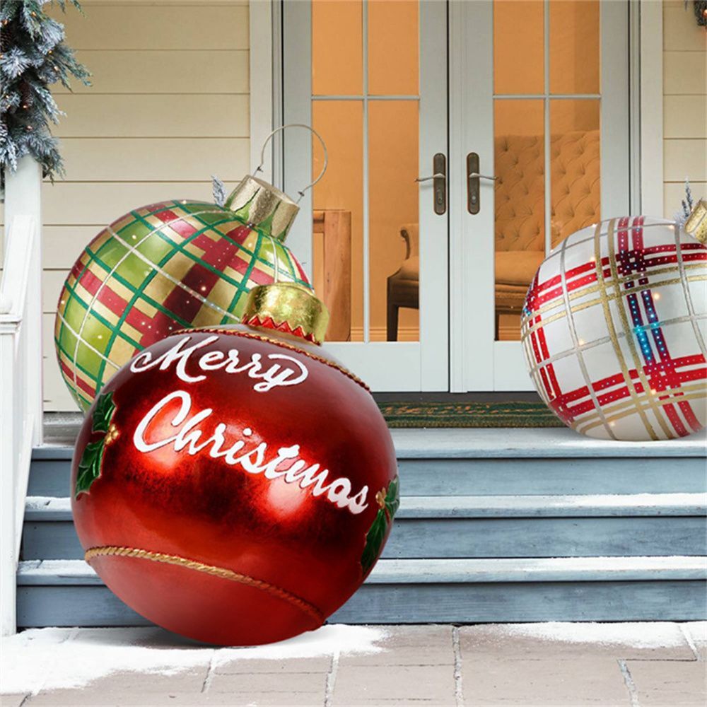 Christmas Inflatable Decoration Ball | Outdoor Yard Ornament | 60cm PVC