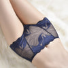 Women’s Mid-Waist Lace Panties | Seamless No-Show | Stretch Fit with Cotton Gusset