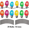 Christmas Car Magnets | Honeycomb Reflective | Vibrant Holiday Bulb Design