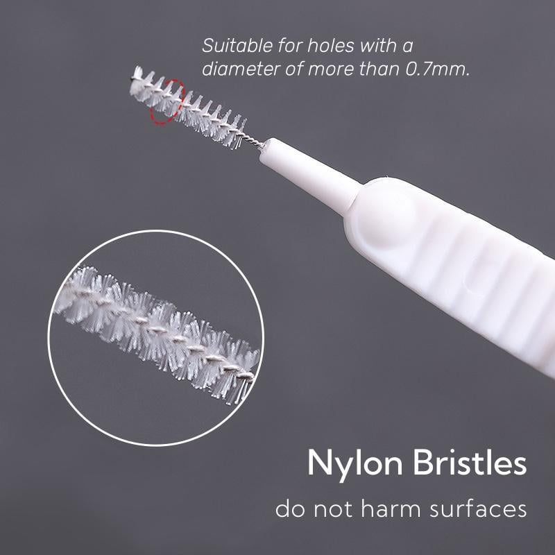Precision Cleaning Brush Set | 30-Pack | Nylon Bristles with PP Handle | Multi-Surface Use