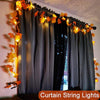 Autumn Maple Leaf String Lights | Warm White LED Garland | Battery or USB Powered