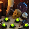 Halloween Spider LED Candle Lights | Flameless Battery Operated | Warm Yellow Glow | Indoor/Outdoor Decoration