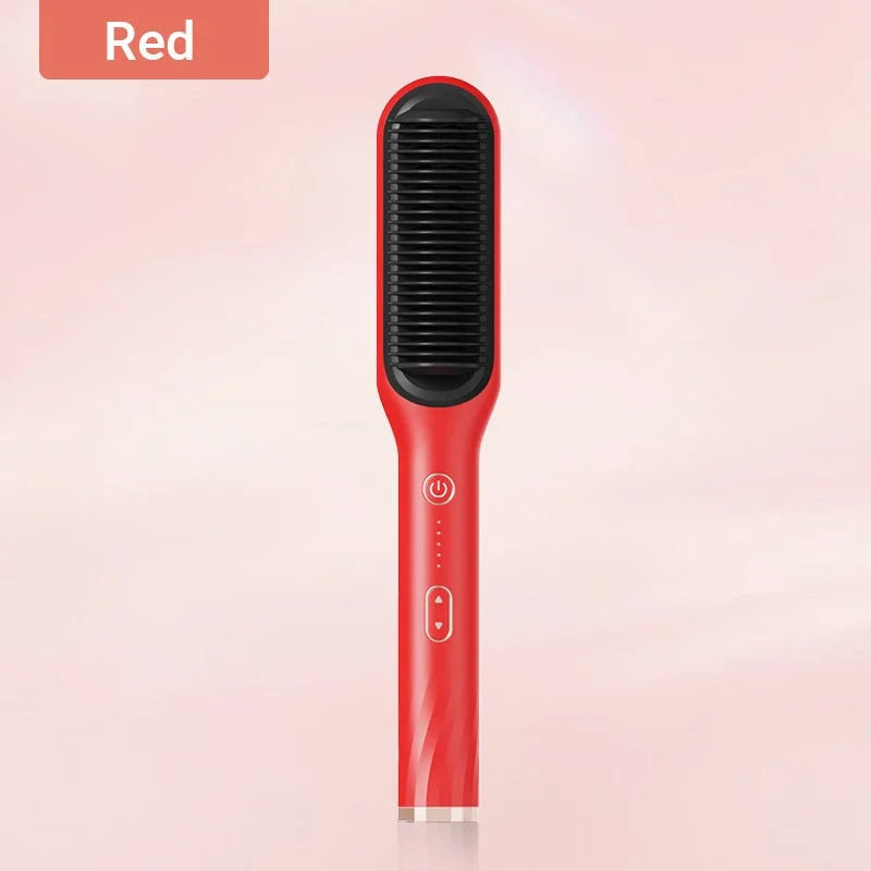 Hair Straightening Comb | Negative Ion Technology | Anti-Frizz | 45W Dual Voltage