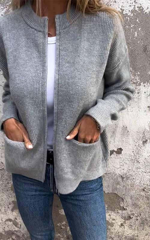 Women’s Knit Sweater | Lightweight Cotton | Long Sleeve Casual Top for Autumn & Winter