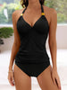 Avencea | Stylish Halter Swimsuit in Two-Piece Design