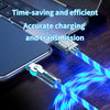 Magnetic Charging Cable | 540° Rotating Connector | Fast Charge with LED Glow