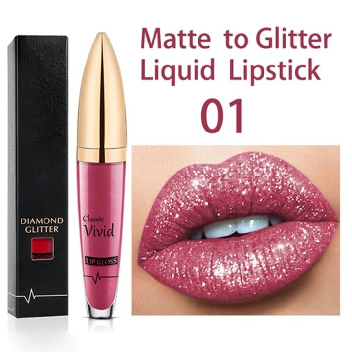 Lip Gloss Set | Long-Lasting Matte & Glitter Finish | 18 Colors | Waterproof