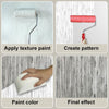 Embossing Paint Roller | Patterned Wall Decoration Tool | Rubber Roller with Handle