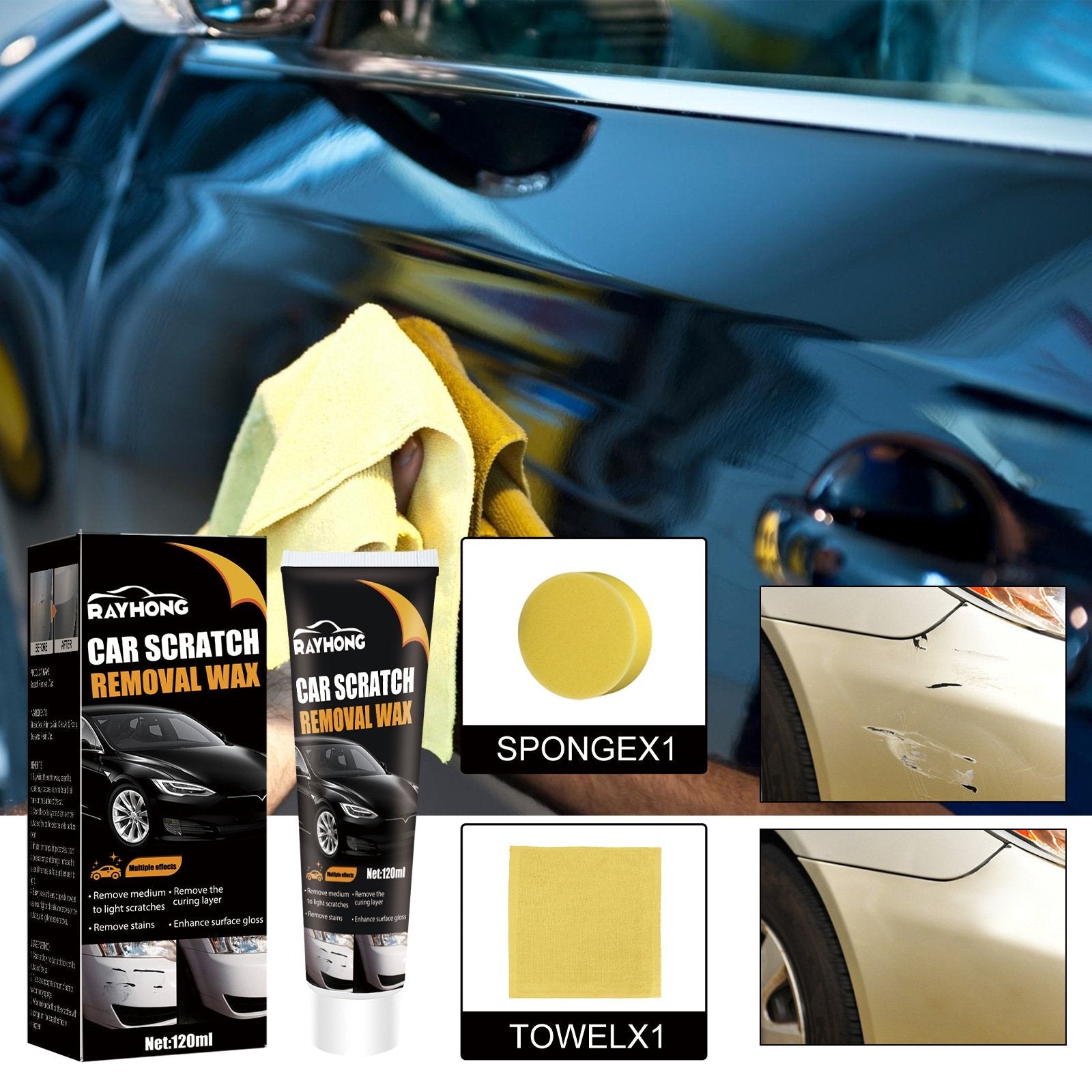 CarScratchRemoval™-🔥49%🔥Car Scratch Repair Wax🧨A Must-Have Brand New Car in the New Year