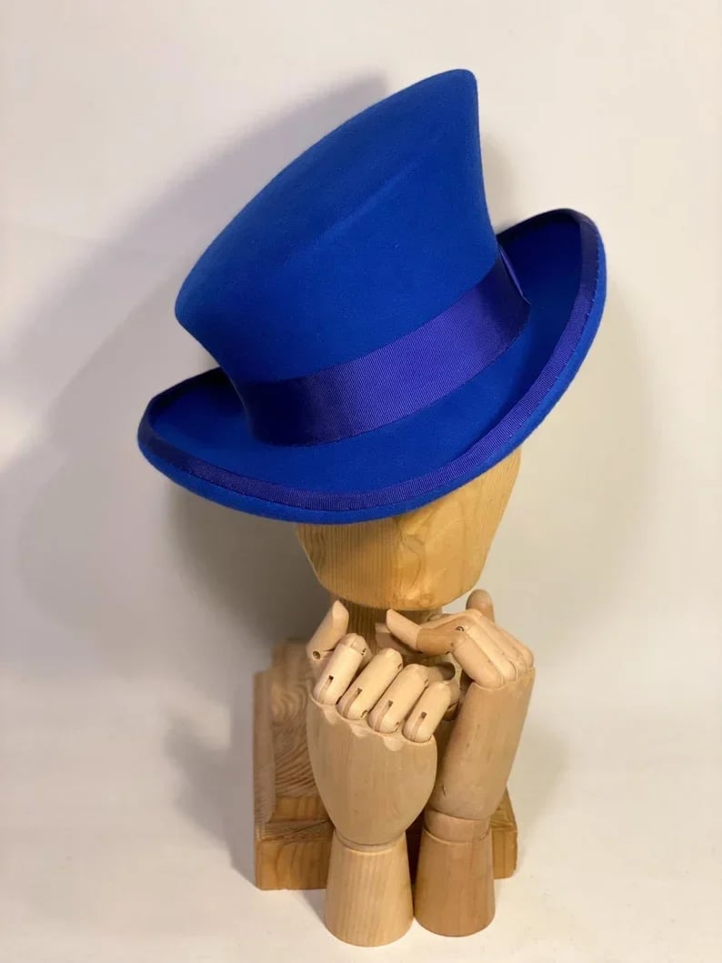 Men’s Asymmetric Top Hat | 100% Wool | Handcrafted Artisan Design