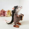 Handmade Felted Mouse Decoration | Eco-Friendly Wool | Holiday Ornament & Gift