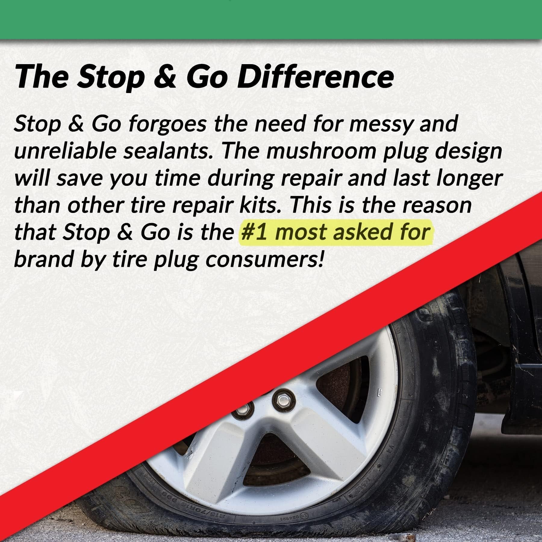 TireMate™ Tubeless Tire Repair Kit | Automatic Plug Gun with Mushroom Plugs | Compact Portable Puncture Fix
