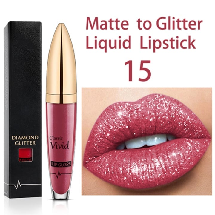 Lip Gloss Set | Long-Lasting Matte & Glitter Finish | 18 Colors | Waterproof
