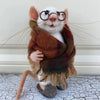Handmade Felted Mouse Decoration | Eco-Friendly Wool | Holiday Ornament & Gift