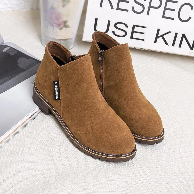 Women’s Ankle Boots | Thick Sole | Cushioned Insole for All-Day Comfort