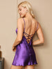 Heidi Fashion | Sexy Silk Nightgown with Nant and Criss-Cross Detail