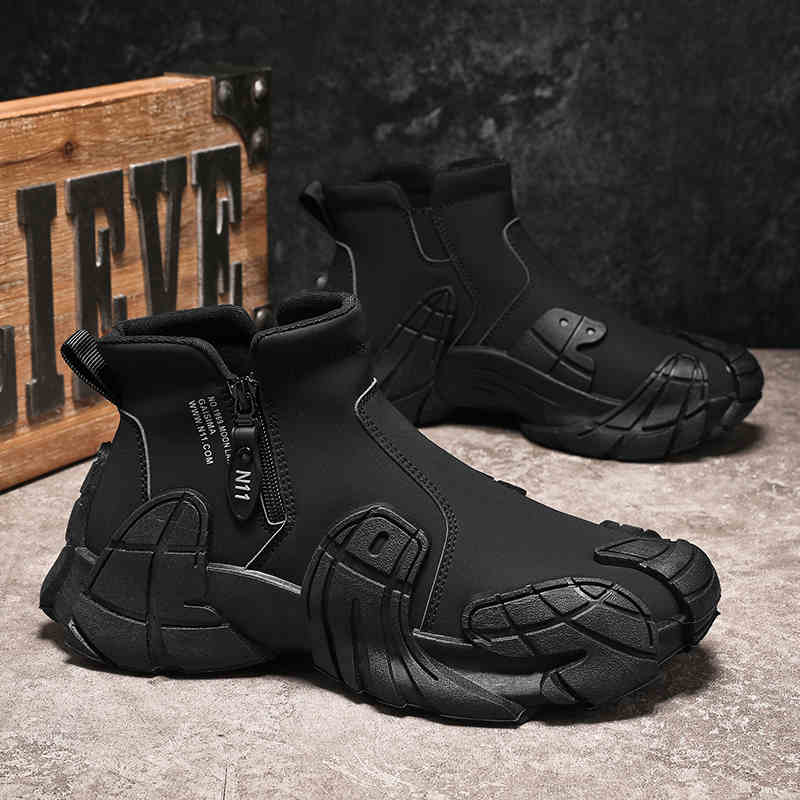 Men’s Waterproof Martin Boots | Wear-Resistant | Anti-Slip Sole | All-Day Comfort