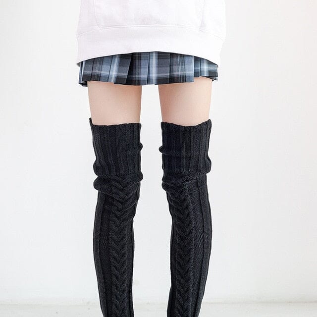 Women’s Over-the-Knee Winter Socks | Extra Long Warm Knit | 85–105cm