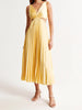 Elegant Pleated Evening Dress for Women | Midi