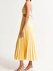 Elegant Pleated Evening Dress for Women | Midi