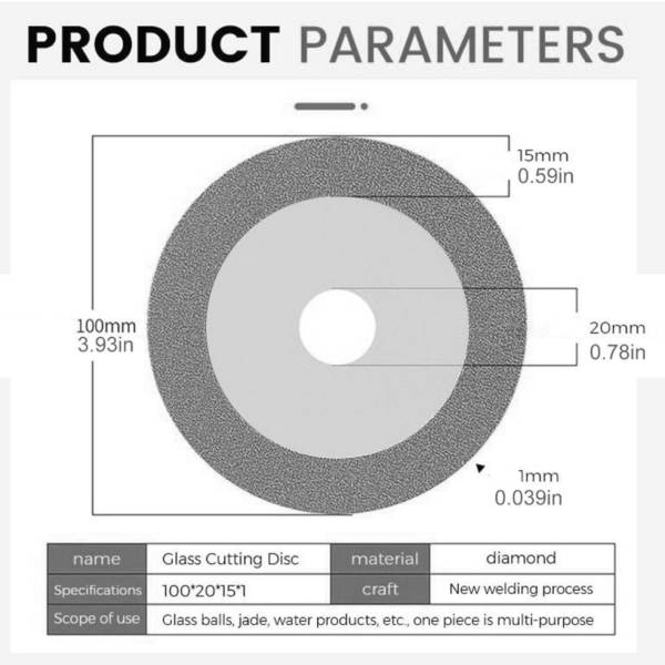 Glass Cutting Disc Ceramic