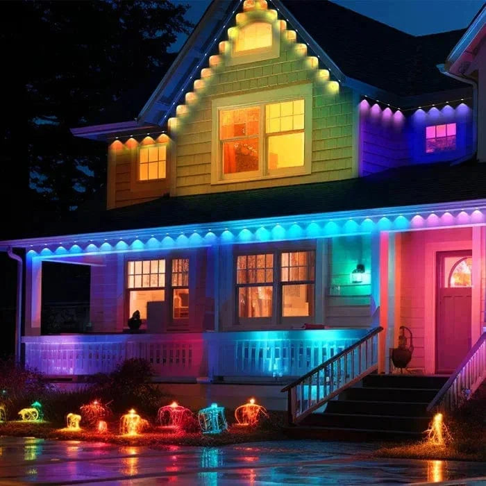 Smart Outdoor LED Strip Lights | App-Controlled Permanent Lighting | Waterproof IP65 | Multi-Color