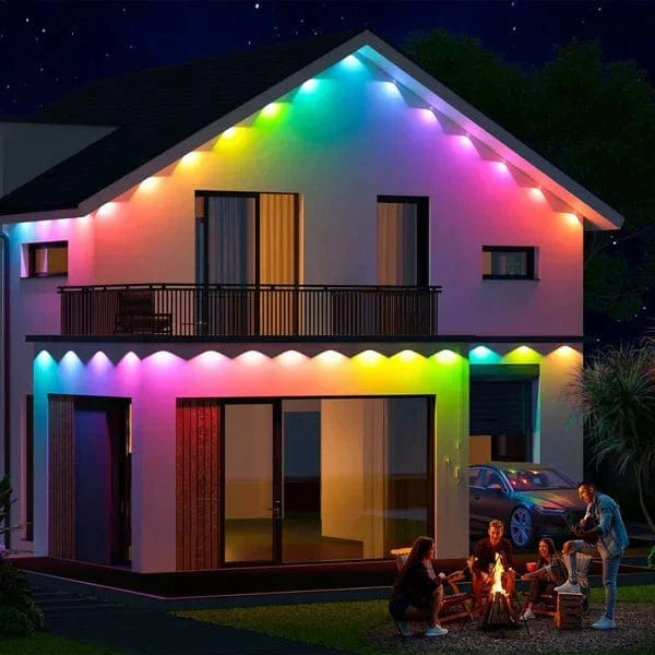 Smart Outdoor LED Strip Lights | App-Controlled Permanent Lighting | Waterproof IP65 | Multi-Color