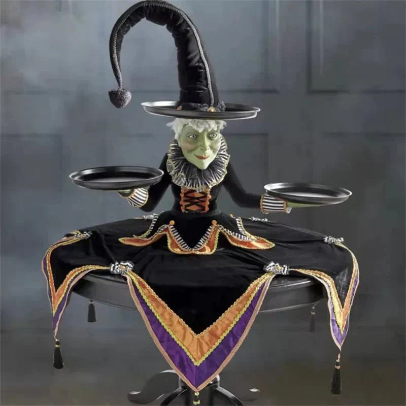 Halloween Witch Tabletop Decoration | Spooky Witch Figurine | Haunted Party Décor | Compact & Reusable Design