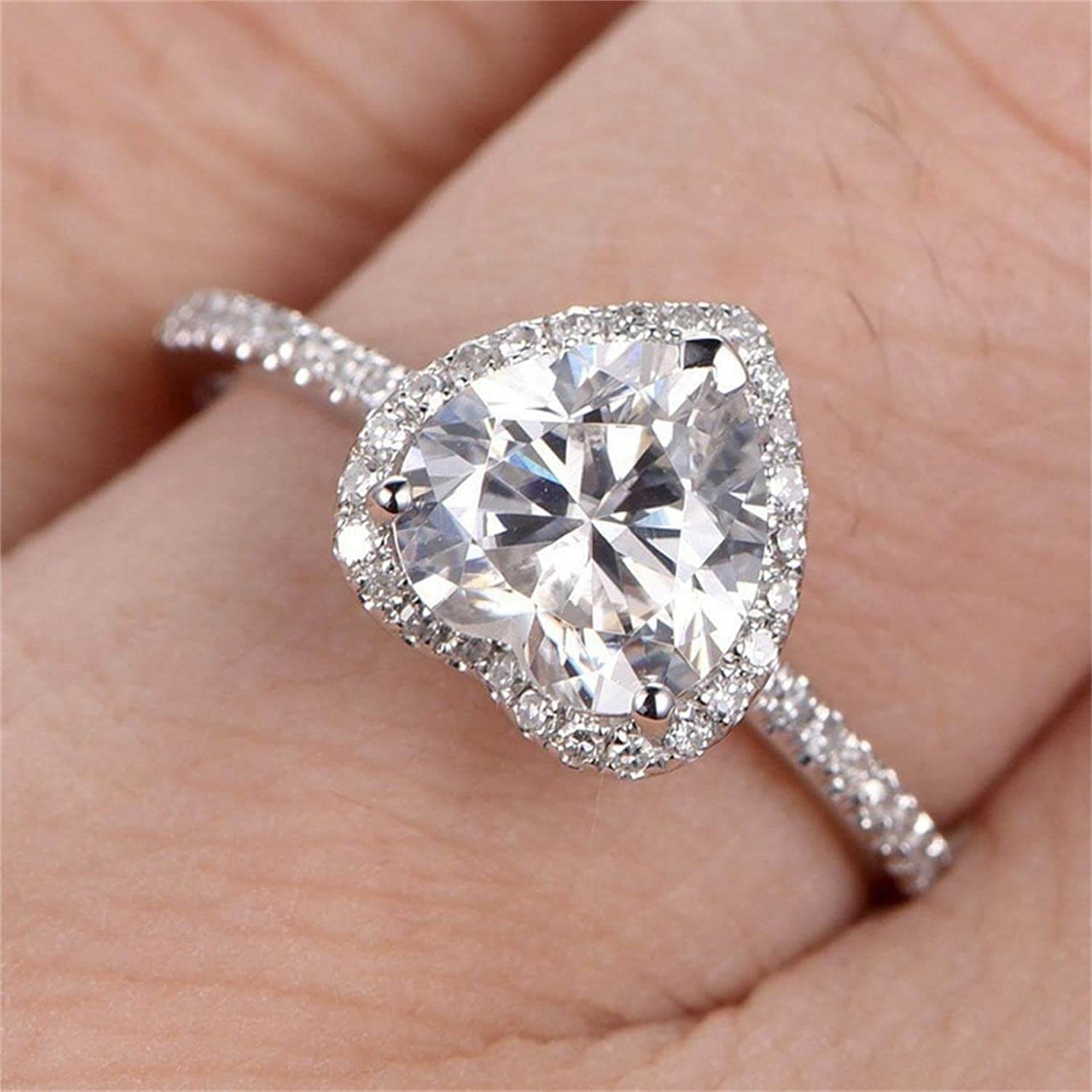 Heart Zirconia Ring