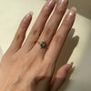 Women’s Moss Agate Ring | 925 Sterling Silver | Gold Plated | 5×7mm Stone
