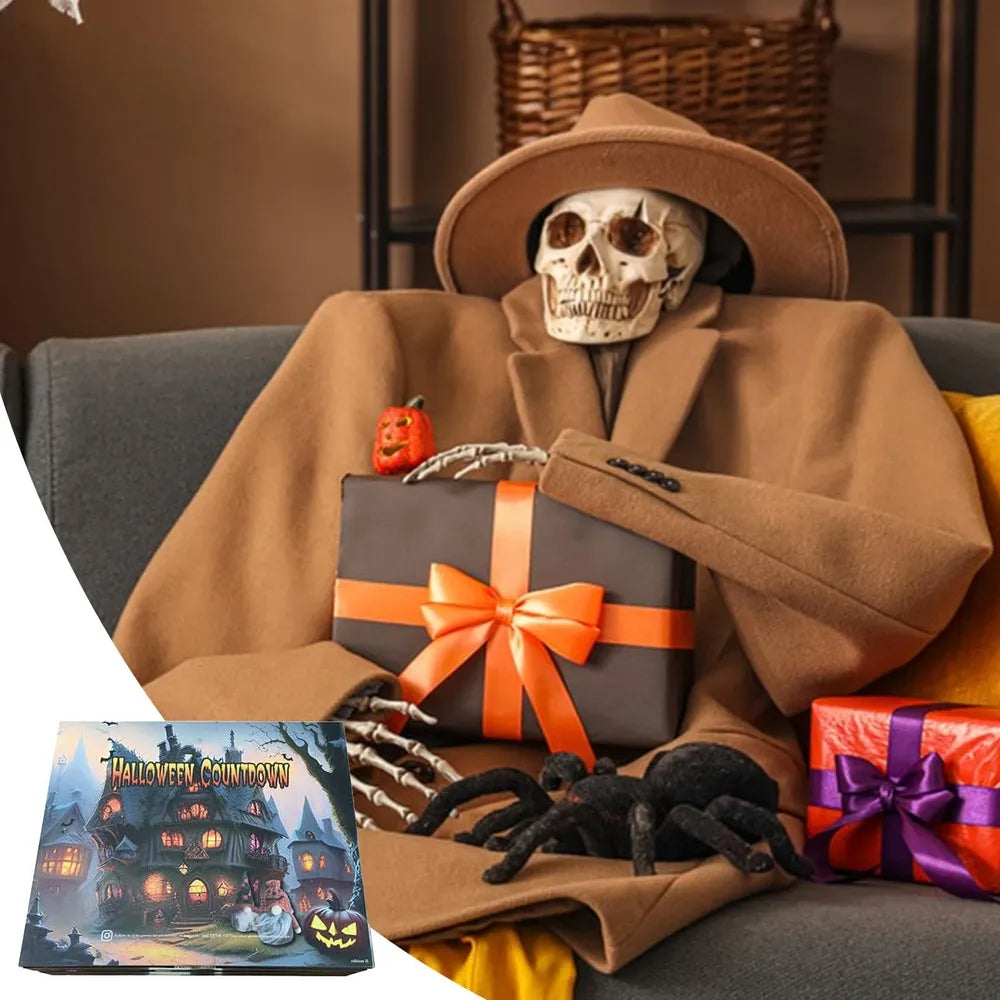 Halloween Advent Calendar | 31-Day Countdown Box | Handcrafted Gnome Surprises | Collectible Holiday Gift